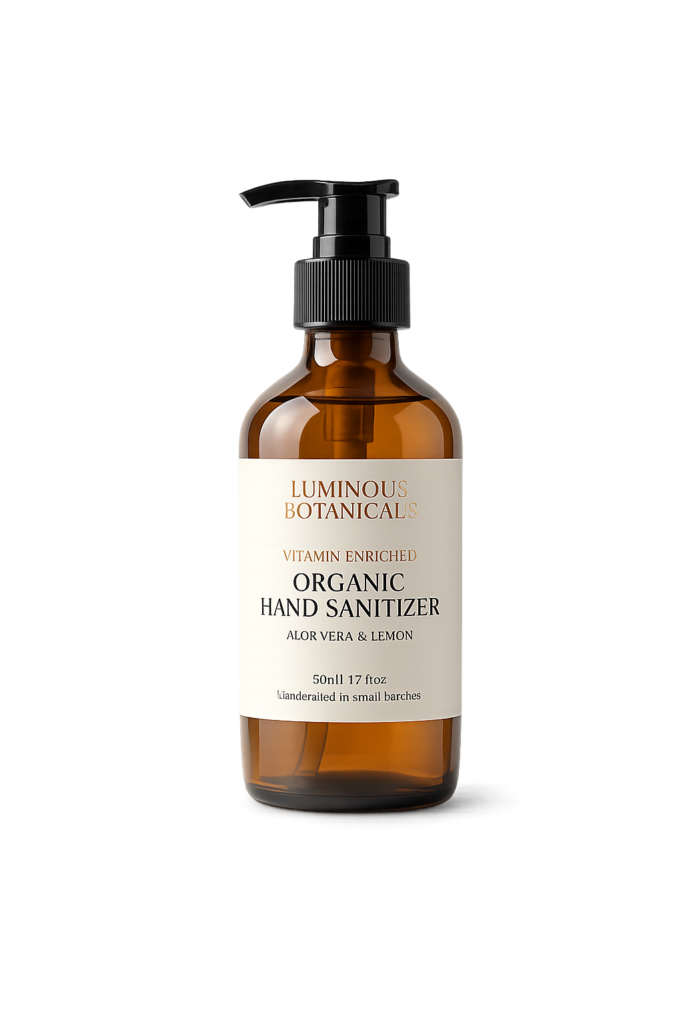 Mediterra Market Organic Herbal Hand Sanitizer Spray β 75% Organic Alcohol infused with Aloe Vera & Lavender Essential Oils