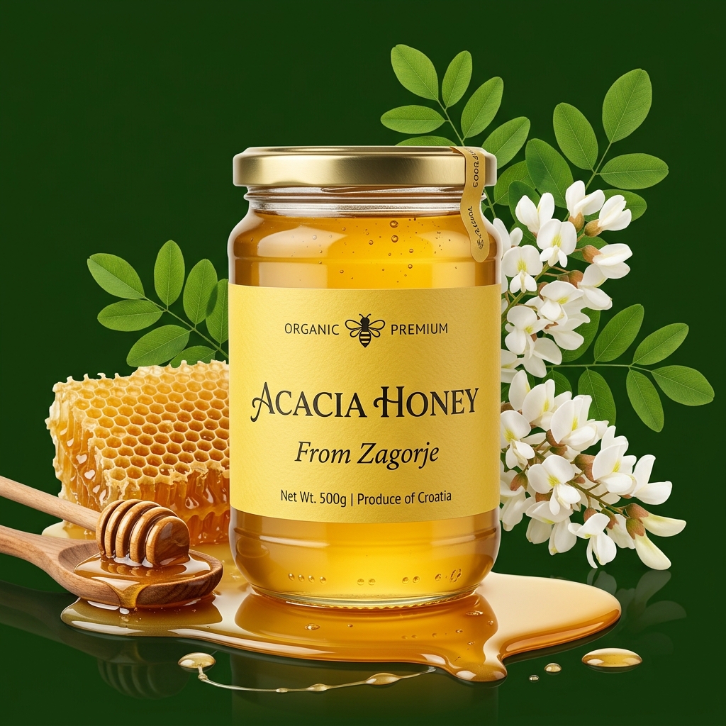 Hero Acacia Honey Jar